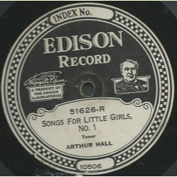 Arthur Hall - Songs for little Girls no. 1 / Songs for little Girls no. 2