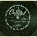Bobby Sherwood - I dont know why / The elks parade