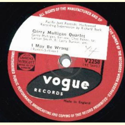 Gerry Mulligan Quartet - Swing House / I May Be Wrong