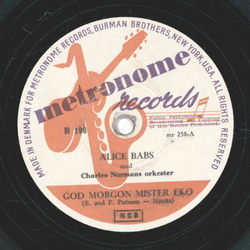 Alice Babs - Mr. & Mississippi / God Morgon Mister Eko