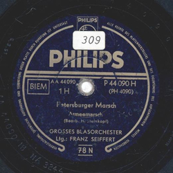 Groes Blasorchester, Ltg.: Franz Seiffert - Petersburger Marsch / Badenweiler Marsch