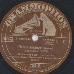 Grammophon Orchester - Heimatsklnge TongemldeTeil I und II