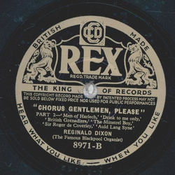 Reginald Dixon - Chorus Gentlemen, please Teil I und II