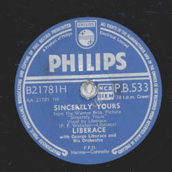 Liberace - Sincerely Yours / Under Paris Skies