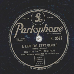 The Five Smith Brothers - A Kiss For Evry Candle / Saturday Rag 