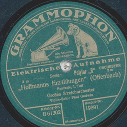 Groes Streichorchester: Paul Godwin - Hofmanns Erzhluingen, Fantasie Teil I und II