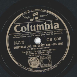 The B.B.C Dance Orchestra: Henry Hall - No One Believes Im A Mermaid / Sweetmeat Joe, The Candy Man