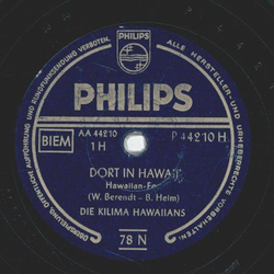Die Kilima Hawaiians - Dort in Hawaii / Du liebes Vgelein