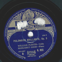 William Pleeth, Margaret Good - Introduction & Polonaise Brillante, Op. 3