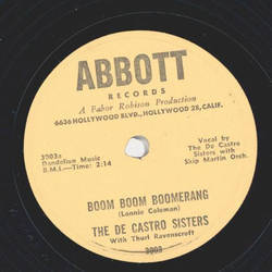 The de Castro Sisters - Boom boom Boomerang / Let your love walk in