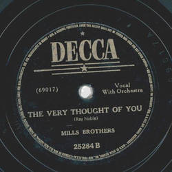 Mills Brothers - I fits true / The very thought of you