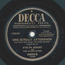 Evelyn Knight - Powder your face with sunshine / One Sunday Afternoon