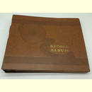 Schellackplattenalbum 25cm (10) hellbraun, mit Muster -...
