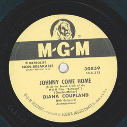 Diana Coupland / Holland Street Organ - Johnny come Home / Johnny come Home