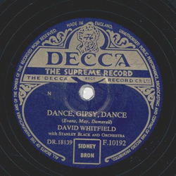 David Whitfield - Answer me / Dance, Gipsy, Dance