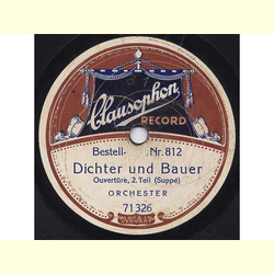 Orchester - Dichter und Bauer, Ouverture I. und II. Teil