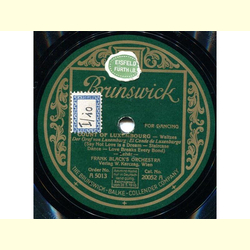 Frank Blacks Orch. - Count of Luxembourg, Waltzes
