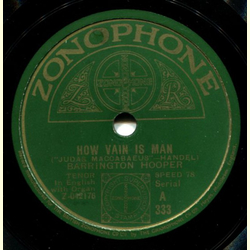 Barrington Hooper - How Vain Is Man / Sing Ye Praise