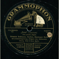 Heinrich Schlusnus - Zaza (Leoncavallo) / Einst spielt...