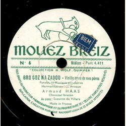 Armand Haas, Piano: Suzanne de Villers - Bro Goz Ma Zadou / Ar Pilhaouer