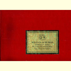 William Schuman - Symphony for Strings - 2 records album