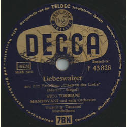 Vico Torriani & Orch. Mantovani - Liebeswalzer / Tausend Mandolinen