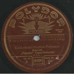Polydor Tanz-Orchester - Kinderlieder-Foxtrot-Potpourri / Kinderlieder-Walzer-Potpourri