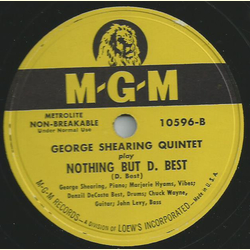 George Shearing Quintett - The Continental / Nothing but D. Best