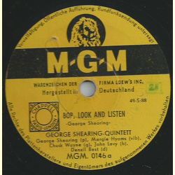 George Shearing Quintett - Bop, look and listen / September in the rain