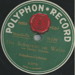 Polyphon-Orchester - Die Mühle im Schwarzwald / Die Schmiede im Walde