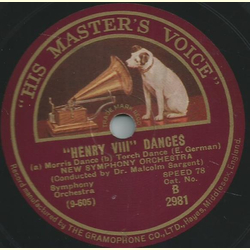 New Symphony Orchestra - Henry VIII Dances Teil I /  Henry VIII Dances Teil II