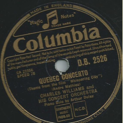 Charles Williams and hisConcert Orch. - Quebec Concerto / Exhilaration