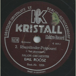 Emil Roósz - 2. Rheinländer-Potpourri Teil I / 2. Rheinländer-Potpourri Teil II