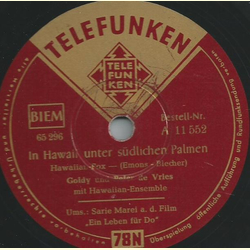 Goldy und Peter de Vries mit Hawaiian-Ensamble - In...