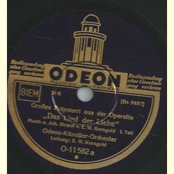 Odeon-Knstler-Orchester - Groes Potpourri aus der...