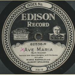 Marie Rappold ans Albert Spalding / Harry E. Humphrey -...