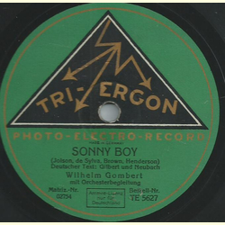 Wilhelm Gombert - Sonny Boy / Einmal sagt man sich Adieu