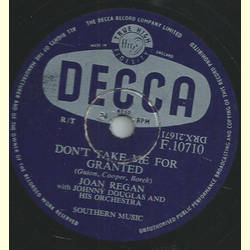 Joan Regan, Johnny Douglas and his Orch. - Dont take me for granted / The boy with the magic guitar