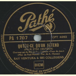 Ray Ventura & ses Collegiens - Quest-ce quon attend /...