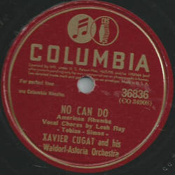 Xavier Cugat und sein Orchester - No can do / You forgotcha guitar