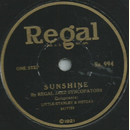 Regal Jazz Syncopators / Gothams Favorites - Sunshine /...