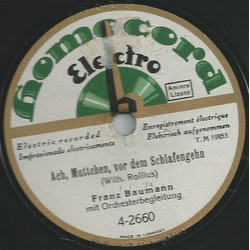 Franz Baumann - Ach Muttchen, vor dem Schlafengehen /...