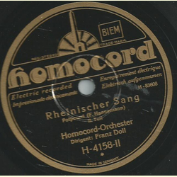 Homocord-Orchester - Rheinischer Sang