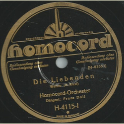 Homocord-Orchester - Die Liebenden / Neapolitanische Nchte