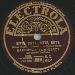 Barnabas von Gczy mit seinem Orchester - Wellenreiter / Bitte, bitte, bitte, bitte