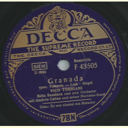 Vico Torriani - Granada / Es war einmal ein Matador