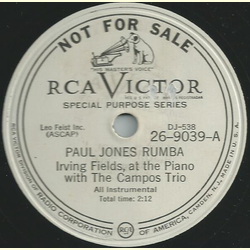 Irving Fields - Paul Jones Rumba / Linda Mujer