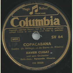 Xavier Cugat und sein Waldorf-Astoria  Orchester, Refrain: Leah Ray / Fernando Alvares - No can do / Copacabana