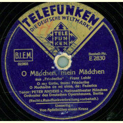 Peter Anders - O Mädchen, mein Mädchen / Von Apfelblüten...