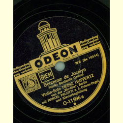 Heinz Huppertz, Violin-Solo, Marcel Palotti a. d....